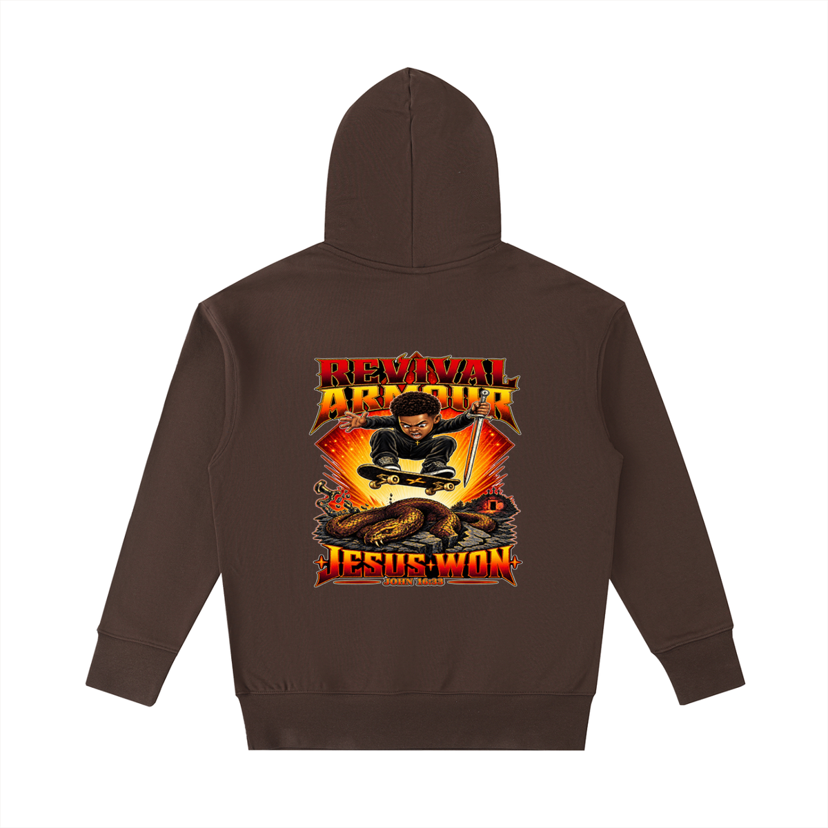 REVIVAL ARMOUR JESUS * WON - JOHN 16:33 - Hoodie