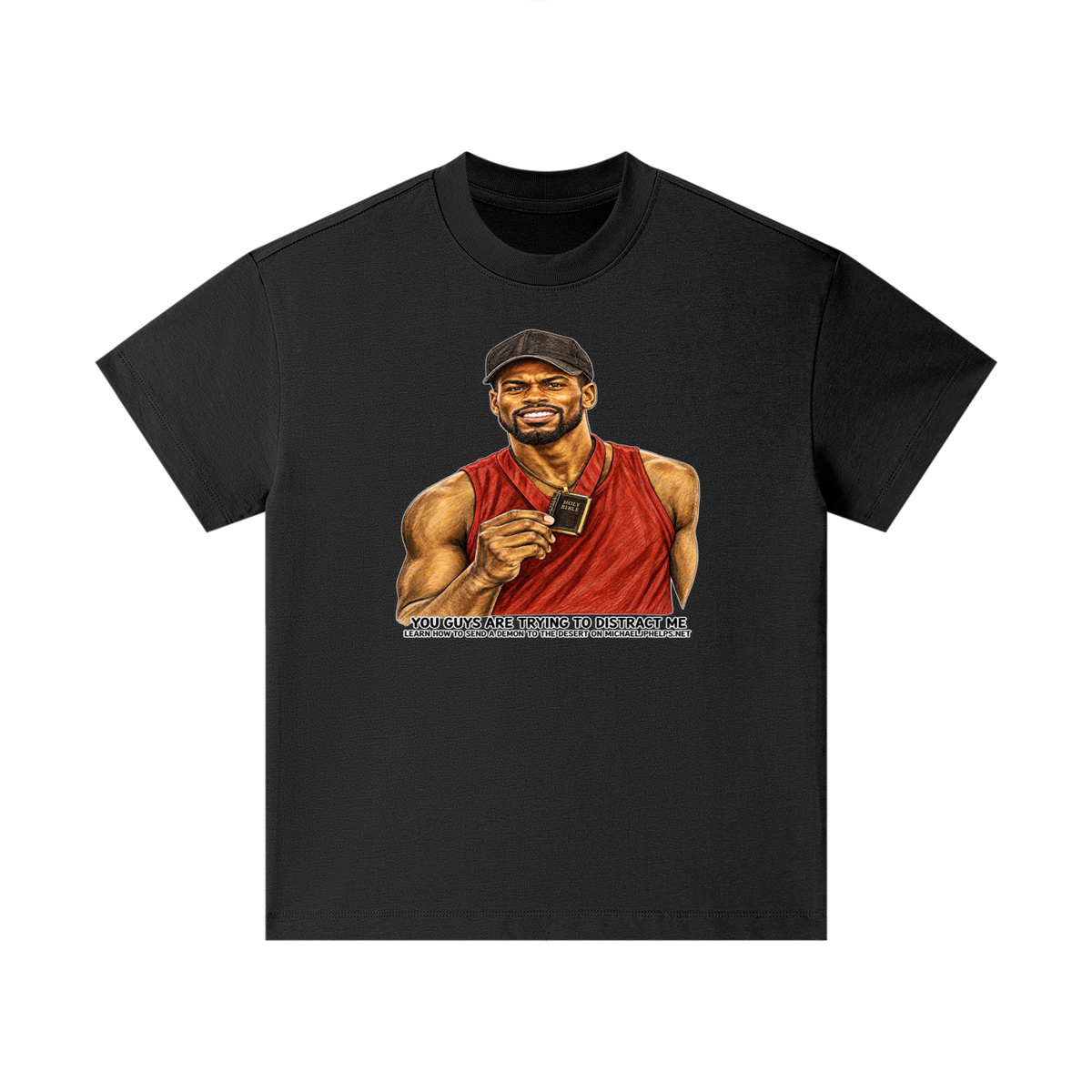 YOU GUYS ARE TRYING TO DISTRACT ME LEARN HOW TO SEND A DEMON TO THE DESERT ON MICHAELJPHELPS.NET Kids T-Shirt