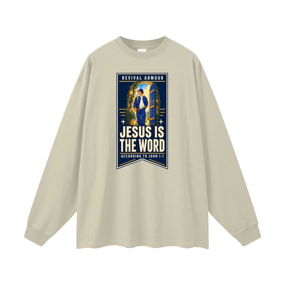 JESUS IS THE WORD ACCORDING TO JOHN 1:1 Long Sleeve T-Shirt
