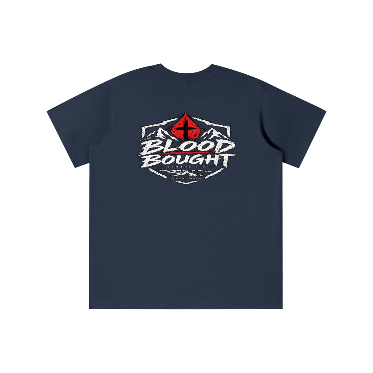 BLOOD BOUGHT - ROMANS 5:9 - youth T-shirt