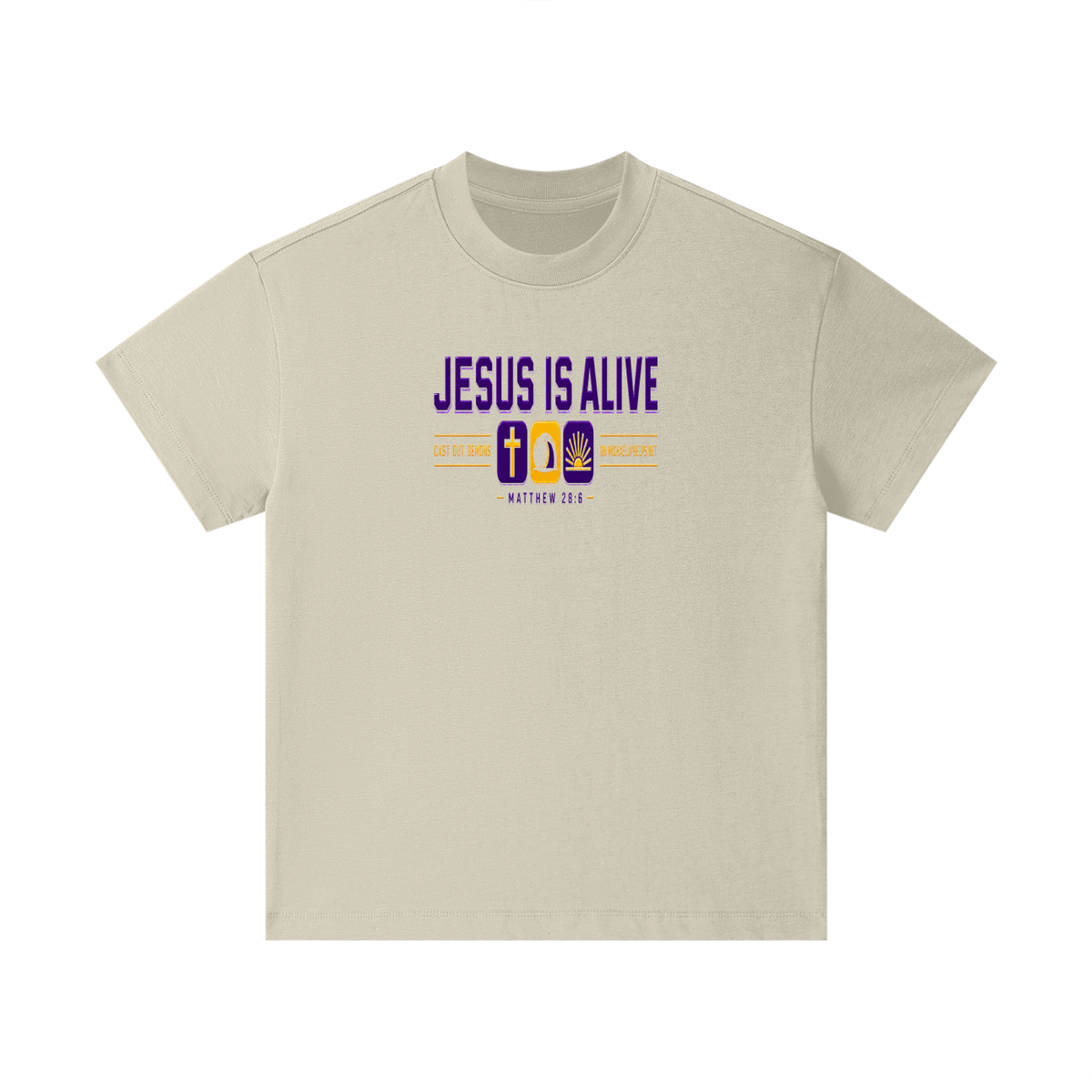 JESUS IS ALIVE CAST OUT DEMONS ON MICHAELJPHELPS.NET Kids T-Shirt