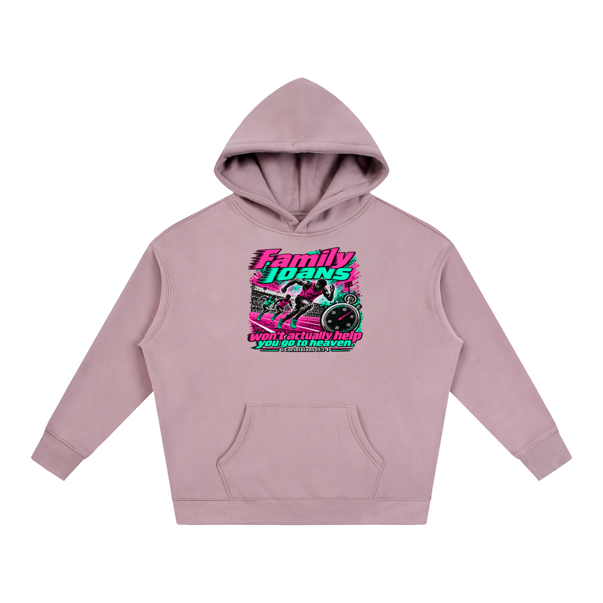 Family loans won't actually help you go to heaven. 1 Corinthians 15:1-4 Hoodie