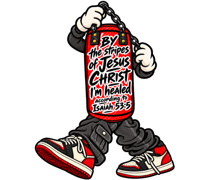 BY the stripes of Jesus CHRIST I'm heAled According to Isaiah 53:5 T-Shirt