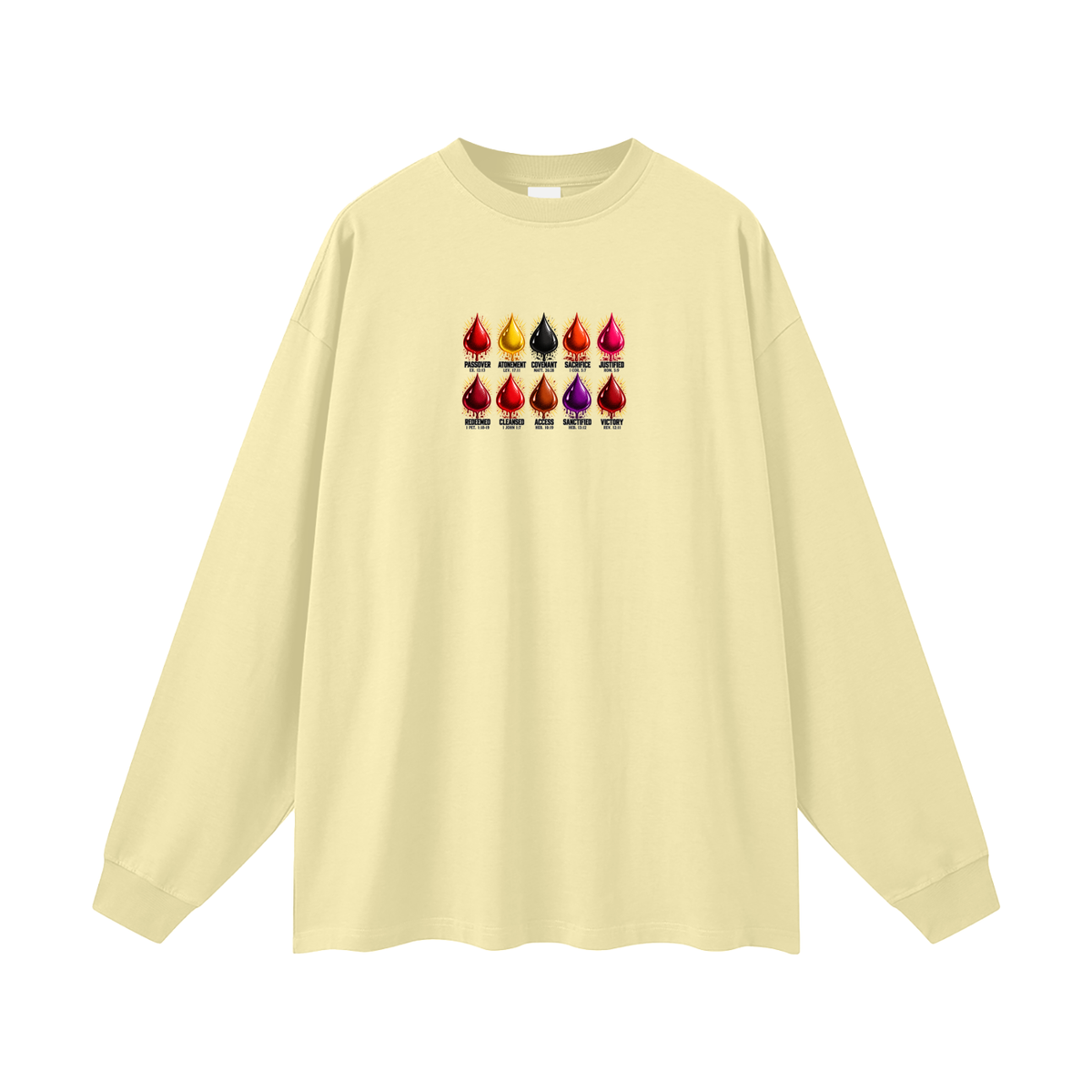 10 BLOOD LOGOS Long Sleeve T-Shirt