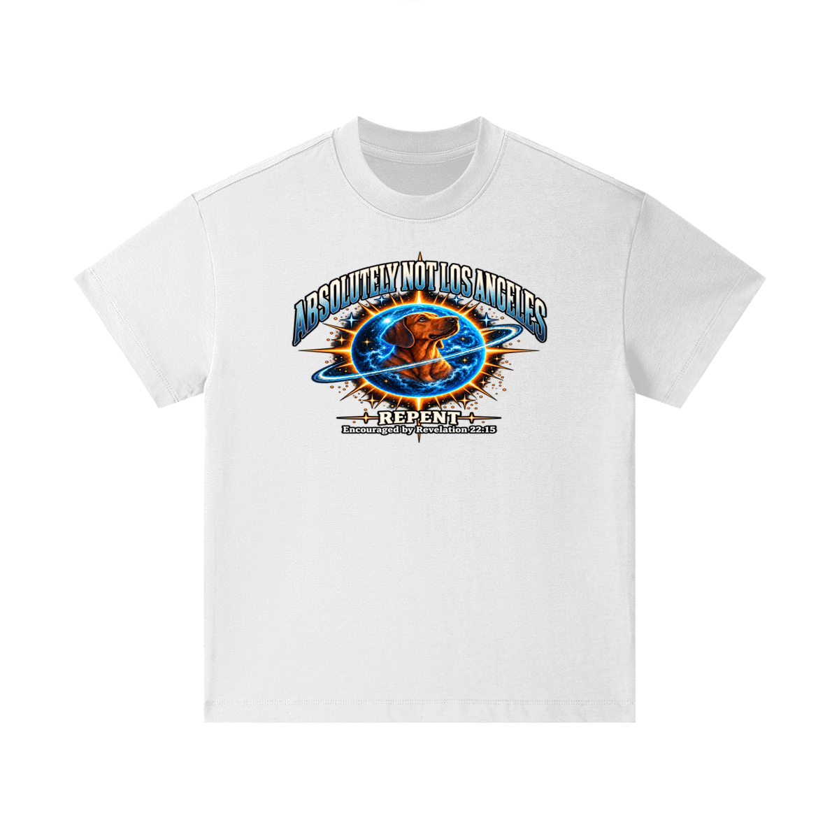 ABSOLUTELY NOT LOS ANGELES REPENT Encouraged by Revelation 22:15 Kids T-Shirt