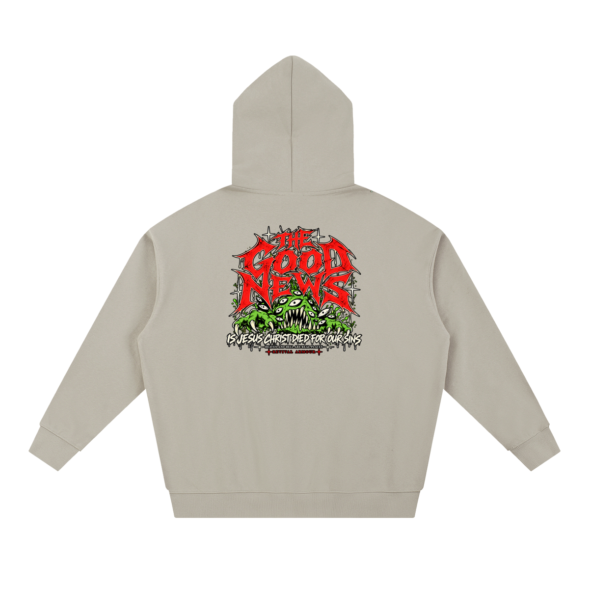 ACCORDING TO 1 CORINTHIANS 15:1-4 NLT THE GOOD NEWS IS JESUS CHRIST DIED FOR OUR SINS HEAVEN AND HELL ARE PLACES Hoodie