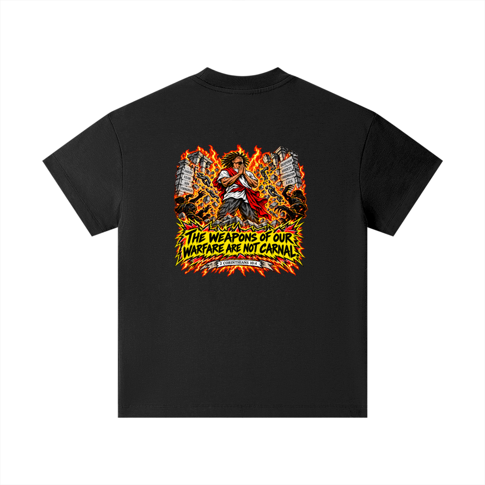 THE WEAPONS OF OUR WAREFARE ARE NOT CARNAL (2 CORINTHIANS 10:4) Kids T-Shirt