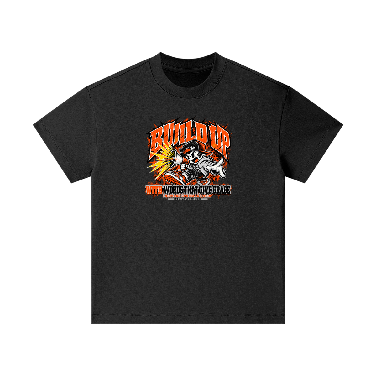 BUILD UP WITH WORDS THAT GIVE GRACE INSPIRED BY EPHESIANS 4:29 Kids T-Shirt