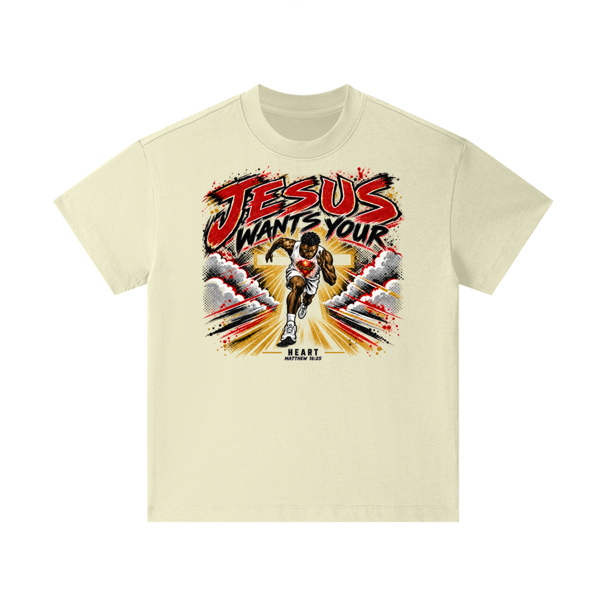 JESUS WANTS YOUR HEART MATTEW 16:25 Kids T-Shirt