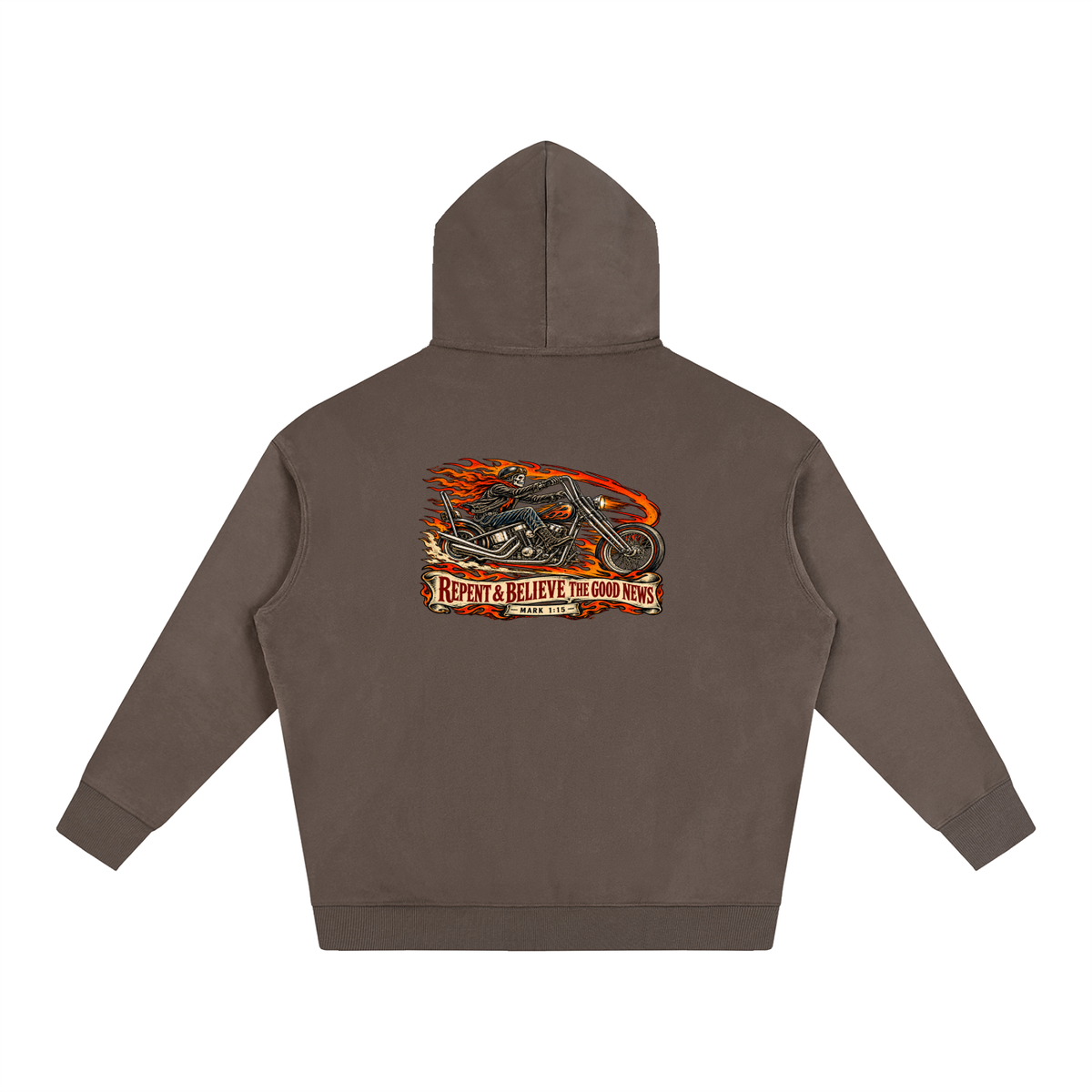 JESUS SAVES REPENT & BELIEVE THE GOOD NEWS - MARK 1:15 - Hoodie