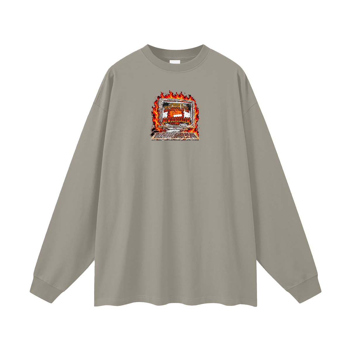 ACCORDING TO REVELATION 22:15, DOGS DON'T GO TO THE NEW JERUSALEM Long Sleeve T-Shirt