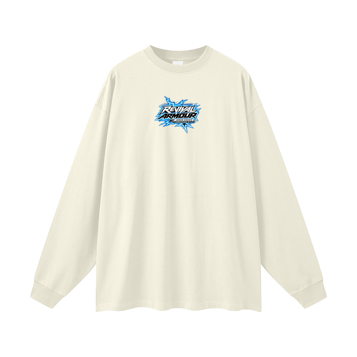 REVIVAL ARMOUR JESUS SAVES -1 CORINTHIANS 15:1-4- Long Sleeve T-Shirt