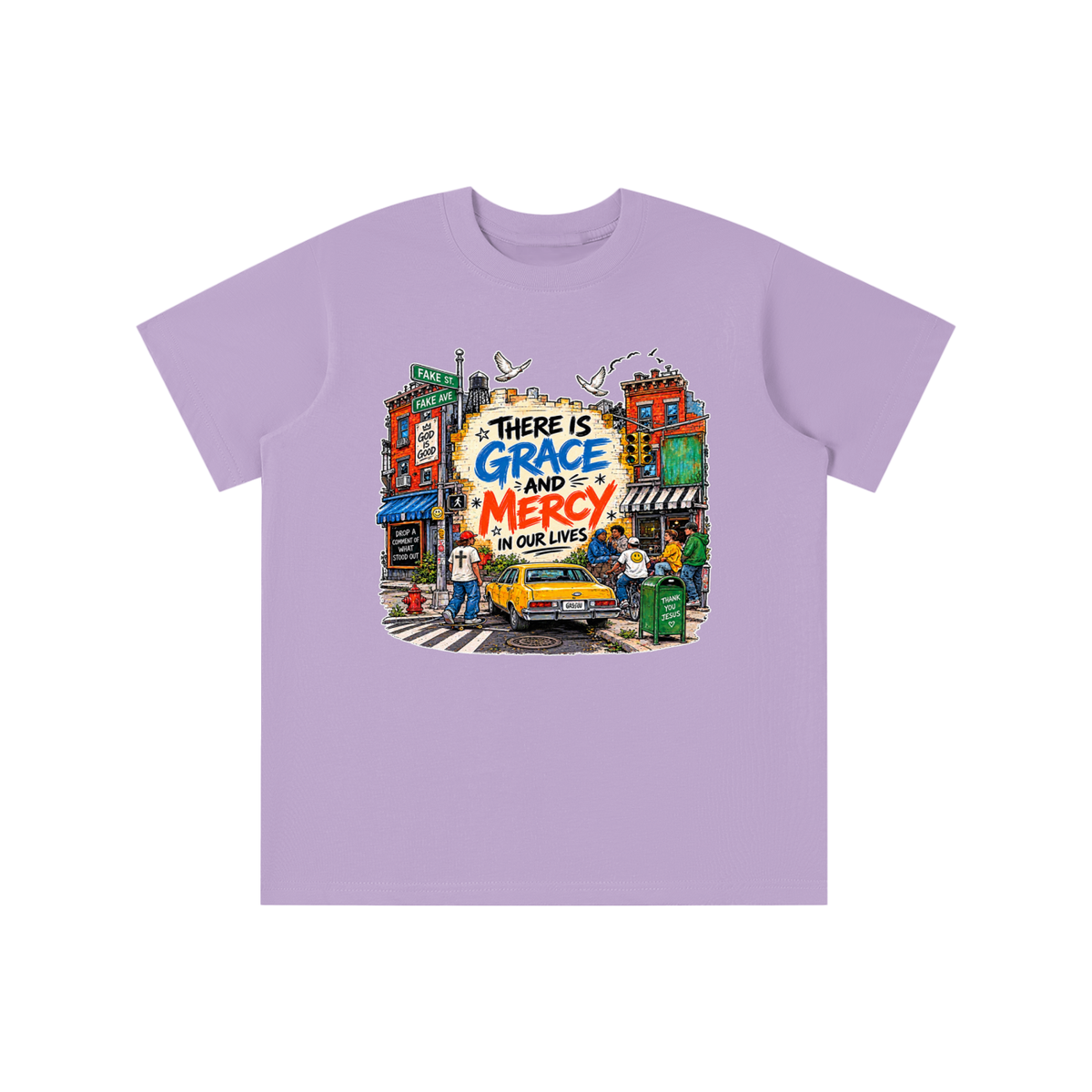THERE IS GRACE AND MERCY IN OUR LIVES THANK YOU JESUS youth T-shirt