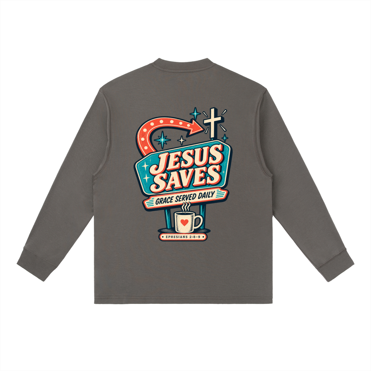 Jesus saves Long-Sleeve T-Shirt