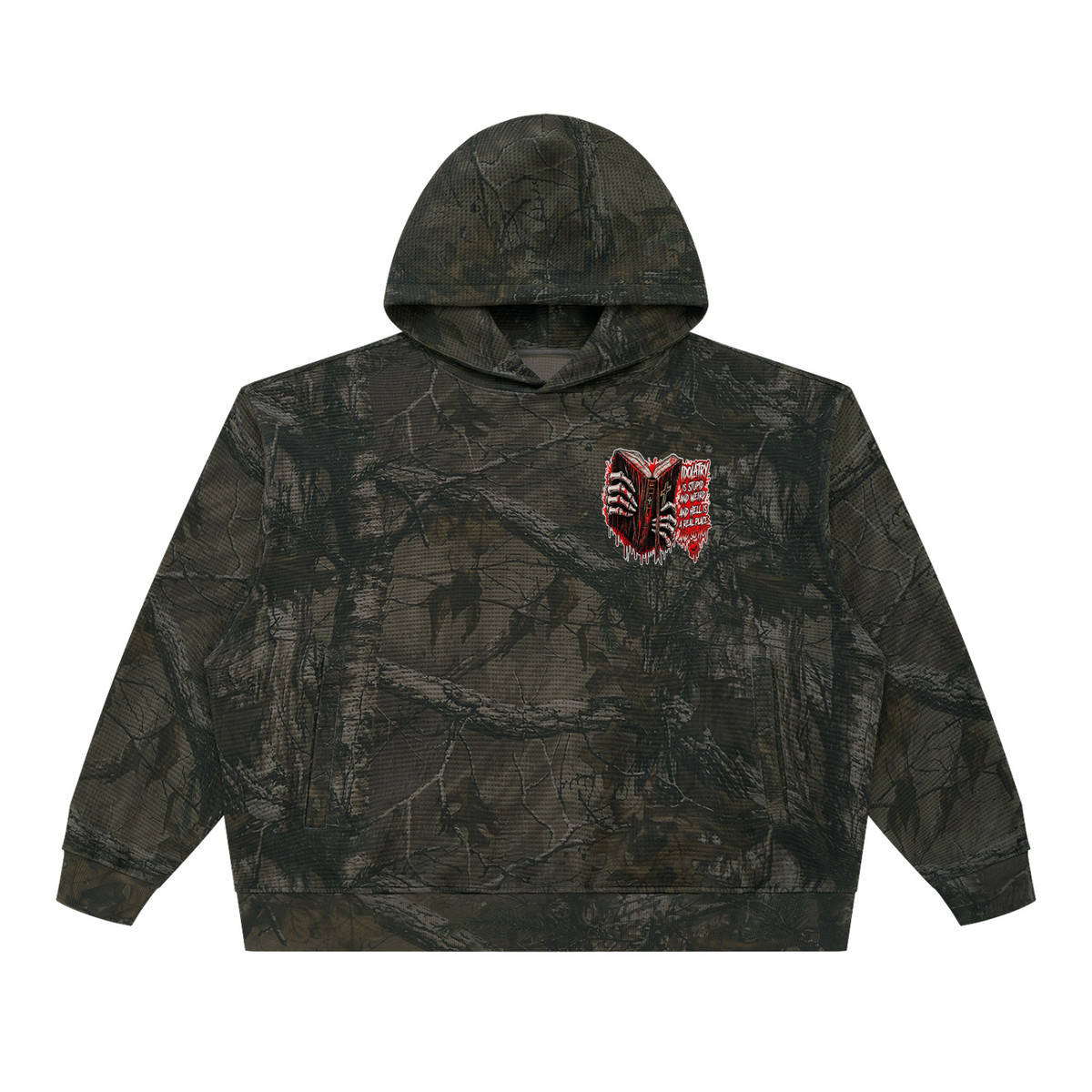 IDOLATRY IS STUPID AND WEIRD AND HELL IS A REAL PLACE AND SO HOT Camo Hoodie