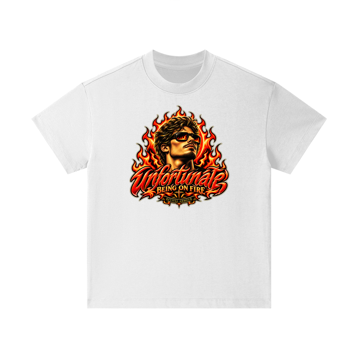 Unfortunate BEING ON FIRE REVIVAL ARMOUR Kids T-Shirt