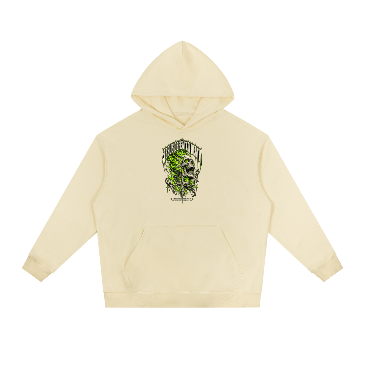 JESUS DEFEATED DEATH - 1 CORINTHIANS 15:55-57- Hoodie