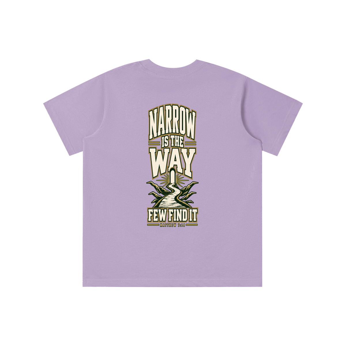 SAVED BY GRACE THROUGH FAITH NARROW IS THE WAY youth T-shirt