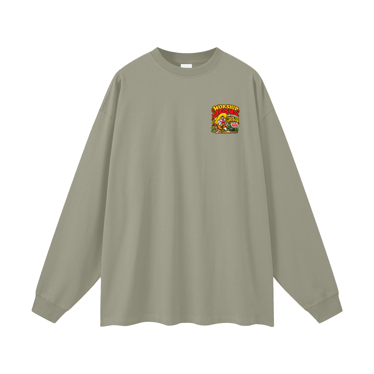 WORSHIP JESUS FOR EXAMPLE THANK YOU JESUS FOR THE BLOOD HALLELUJAH Long Sleeve T-Shirt