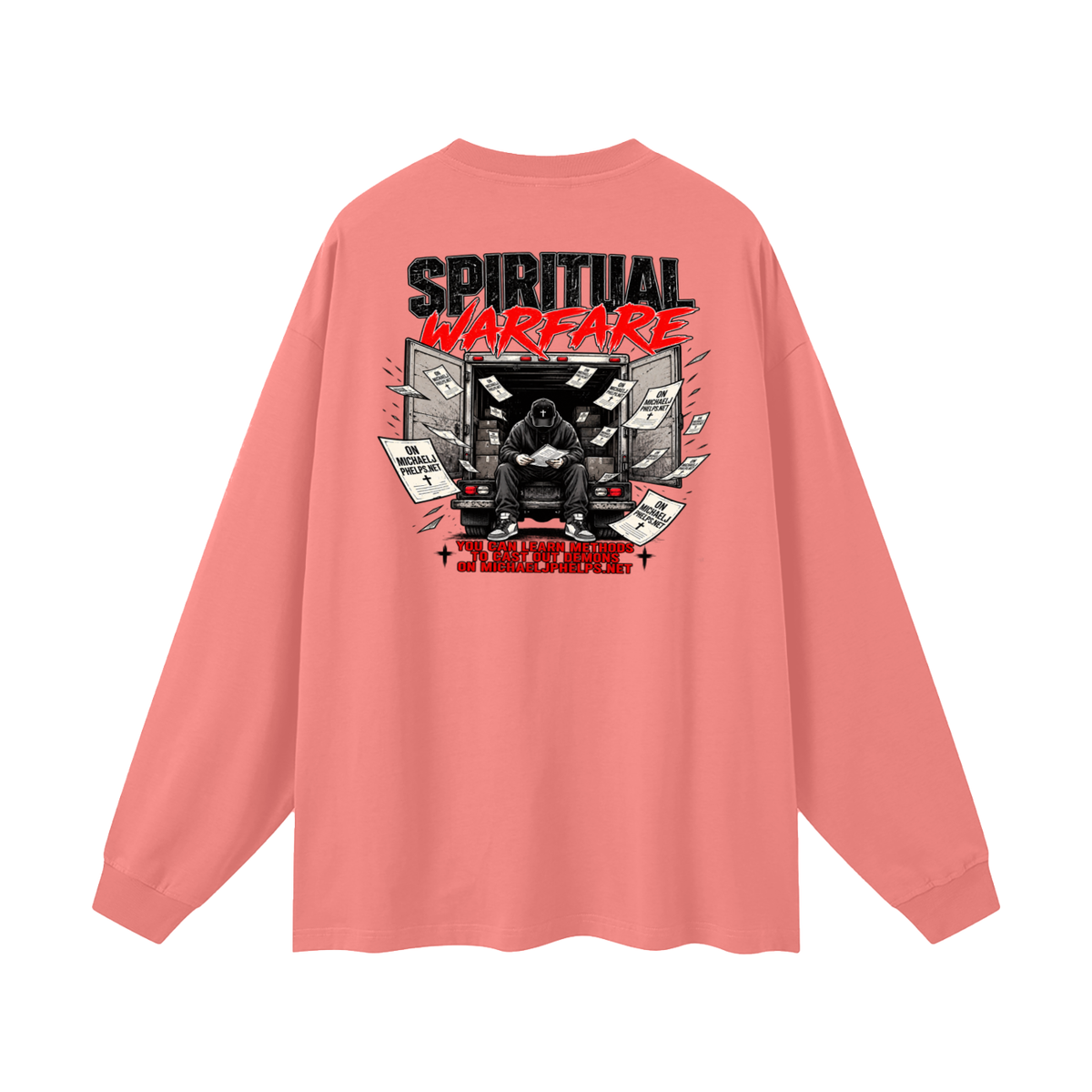 THE HOLY BIBLE THAT'S A GOOD BOOK SPIRITUAL WARFARE YOU CAN LEARN METHODS TO CAST OUT DEMONS ON MICHAELJPHELPS.NET Long Sleeve T-Shirt