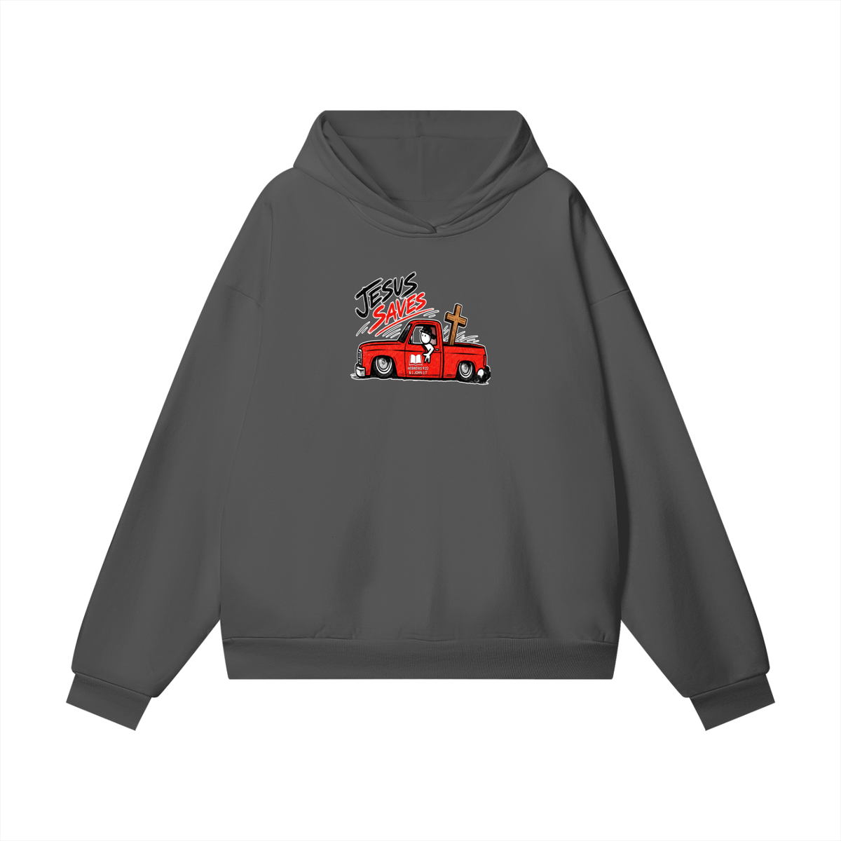 JESUS SAVES BOOK HEBREWS 9:22 & 1 JOHN 1:7 Hoodie