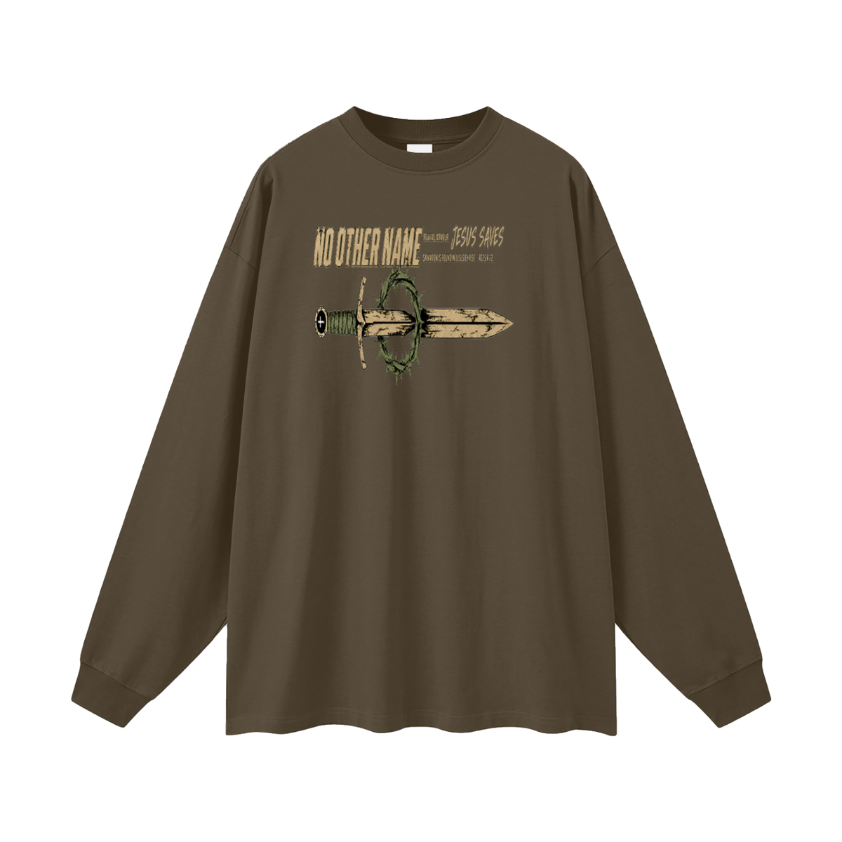 NO OTHER NAME REVIVAL ARMOUR JESUS SAVES SALVATION IS FOUND IN JESUS CHRIST ACTS 4:12 Long Sleeve T-Shirt