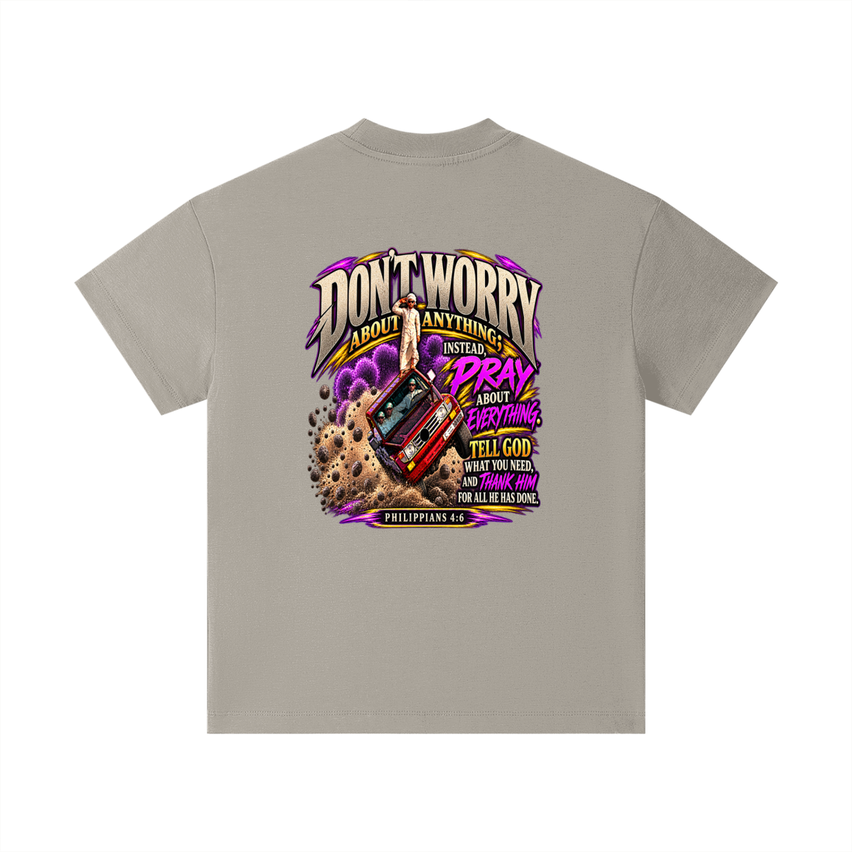 PHILIPPIANS 4:6 NLT Kids T-Shirt
