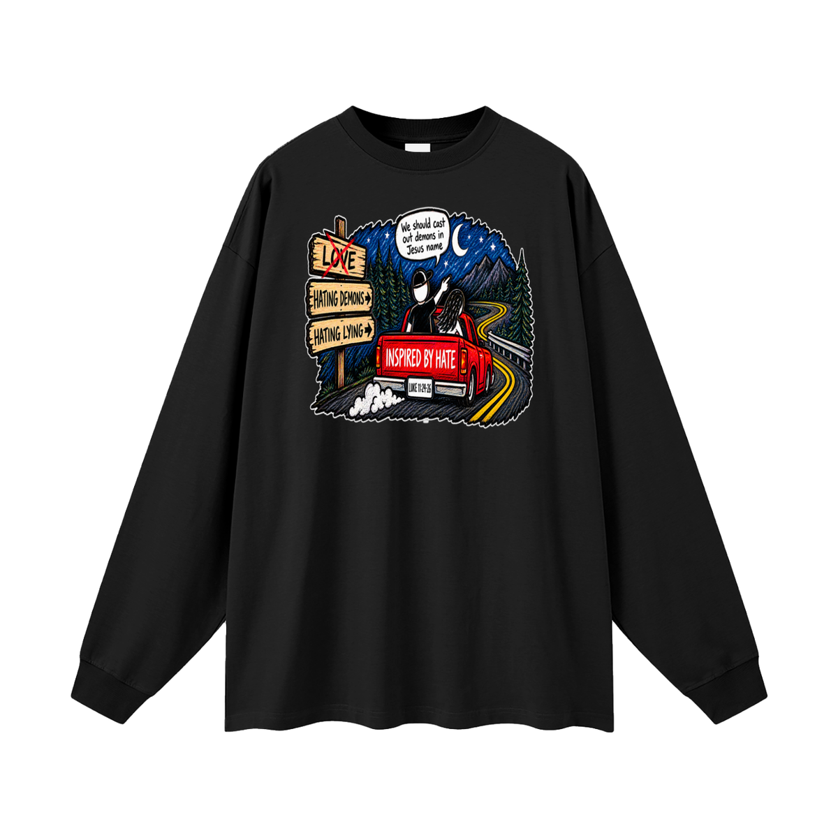 INSPIRED BY HATE Long Sleeve T-Shirt