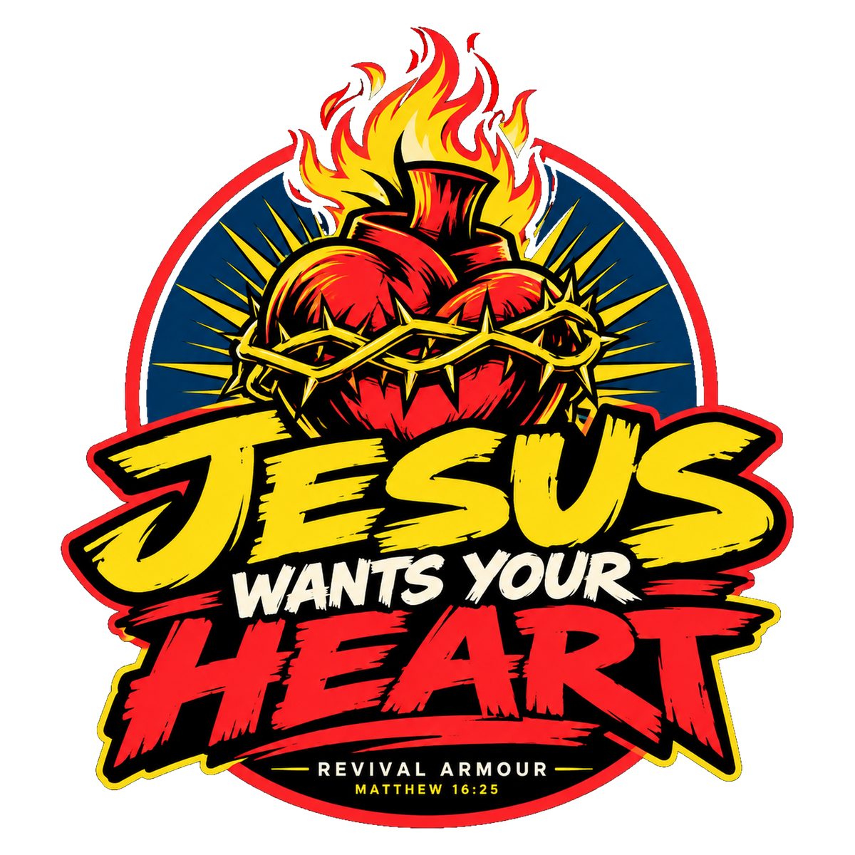 JESUS WANTS YOUR HEART - REVIVAL ARMOUR - Shorts