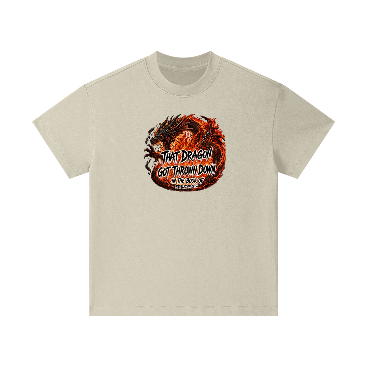 THAT DRAGON GOT THROWN DOWN IN THE BOOK OF REVELATION 12:9 Kids T-Shirt