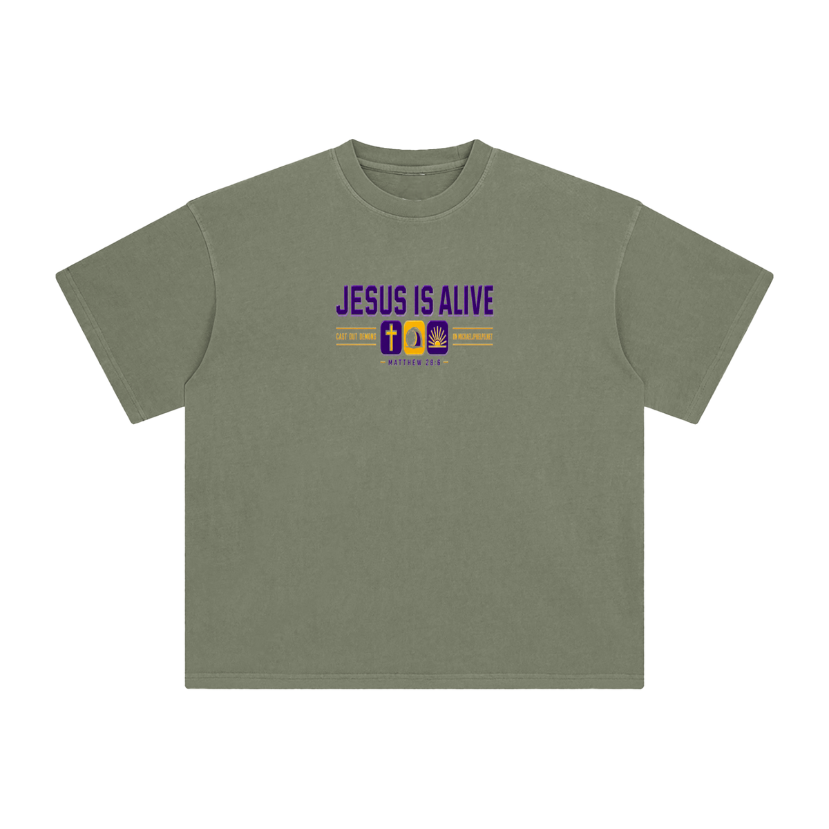 JESUS IS ALIVE CAST OUT DEMONS ON MICHAELJPHELPS.NET T-Shirt