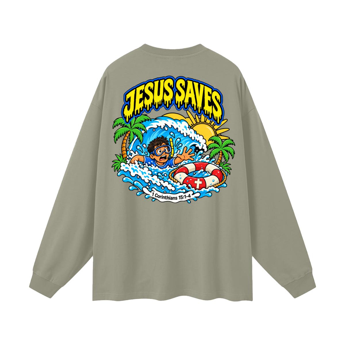 Jesus saves Long Sleeve T-Shirt