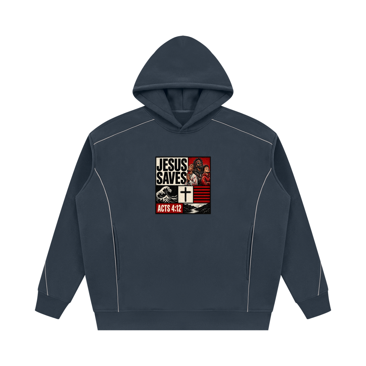 Jesus Saves Acts 4:12 Hoodie