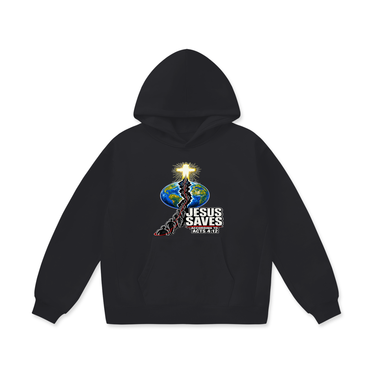 JESUS SAVES ACCORDING TO ACTS 4:12 Hoodie