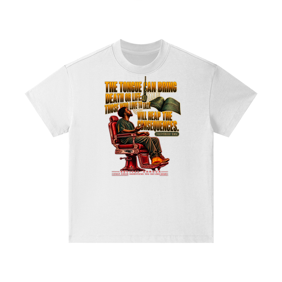 PROVERBS 18:21 NLT Kids T-Shirt