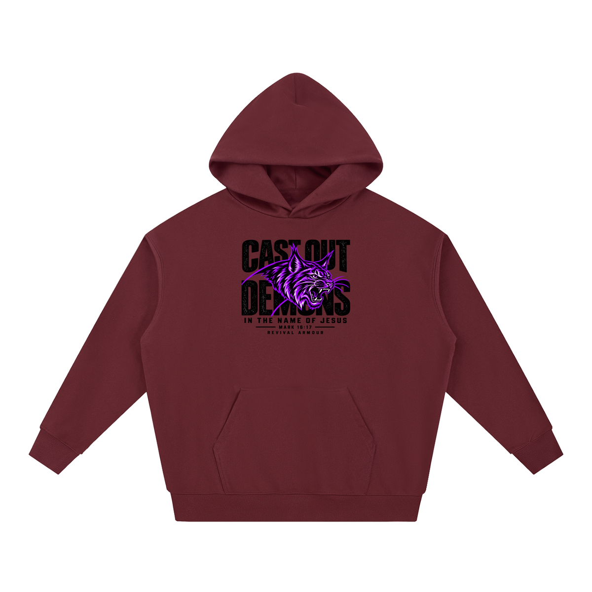CAST OUT DEMONS IN THE NAME OF JESUS MARK 16:17 REVIVAL ARMOUR Hoodie