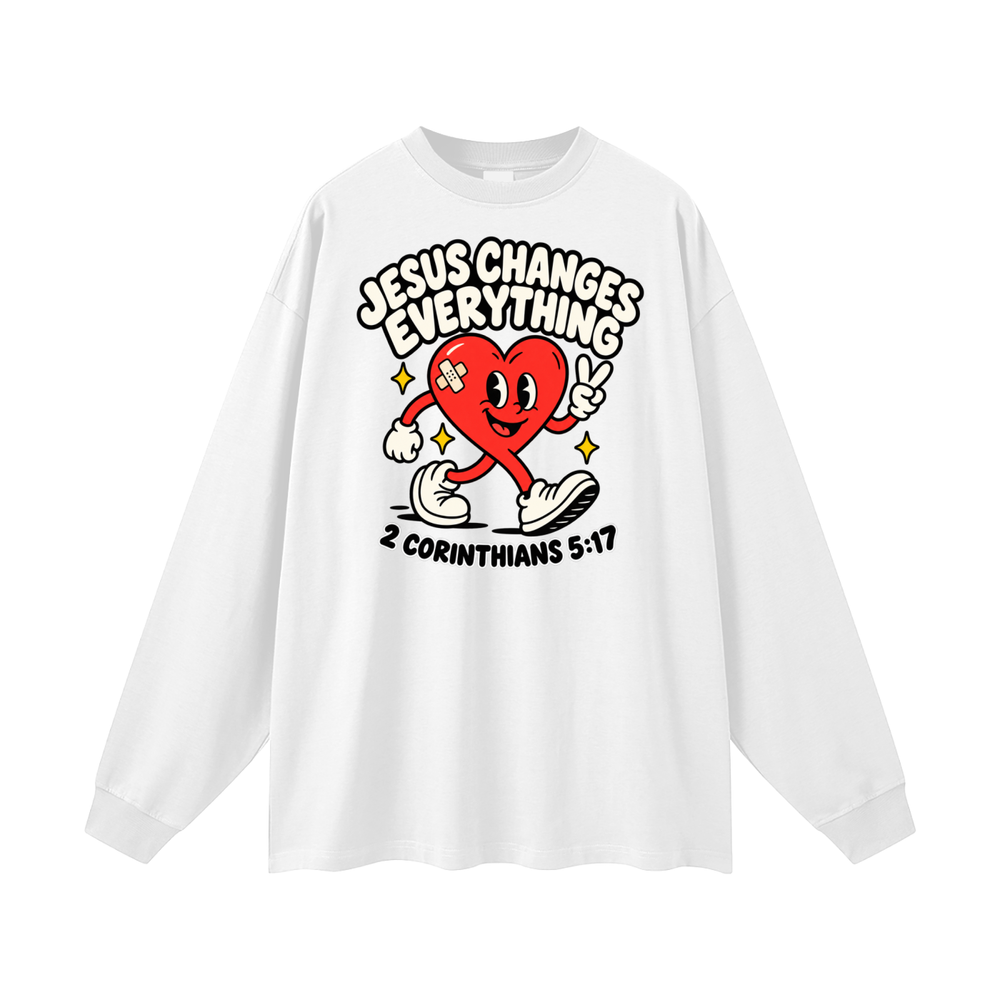 JESUS CHANGES EVERYTHING Long Sleeve T-Shirt