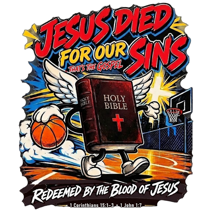 Jesus died for our sins that's the gospel redeemed by the blood of Jesus 1 Corinthians 15:1-3 . 1 John 1:7 Long Sleeve T-Shirt
