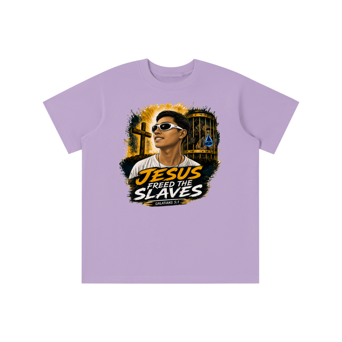 Jesus freed the slaves youth T-shirt