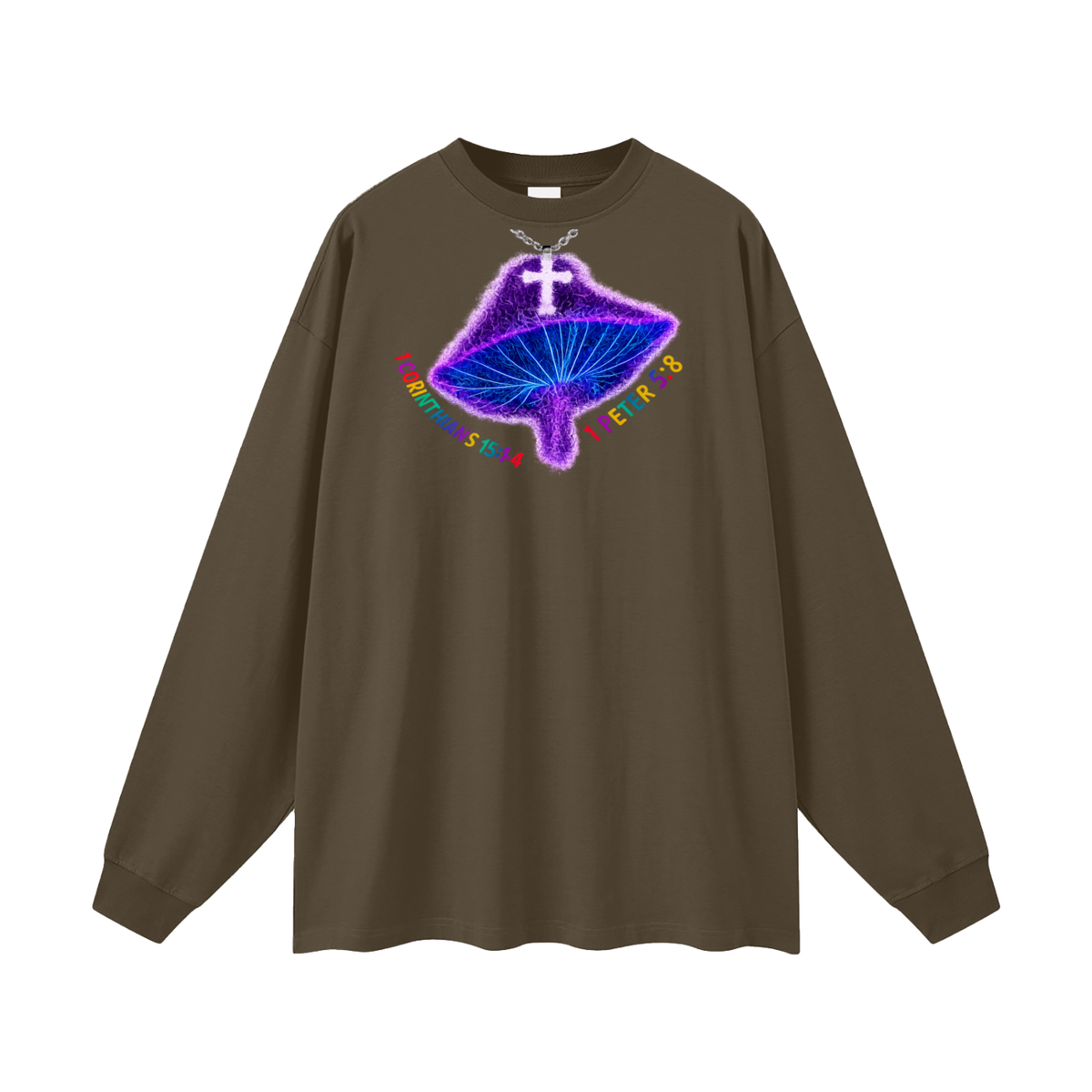 1 Corinthians 15:1-4 1 Peter 5:8 Long Sleeve T-Shirt