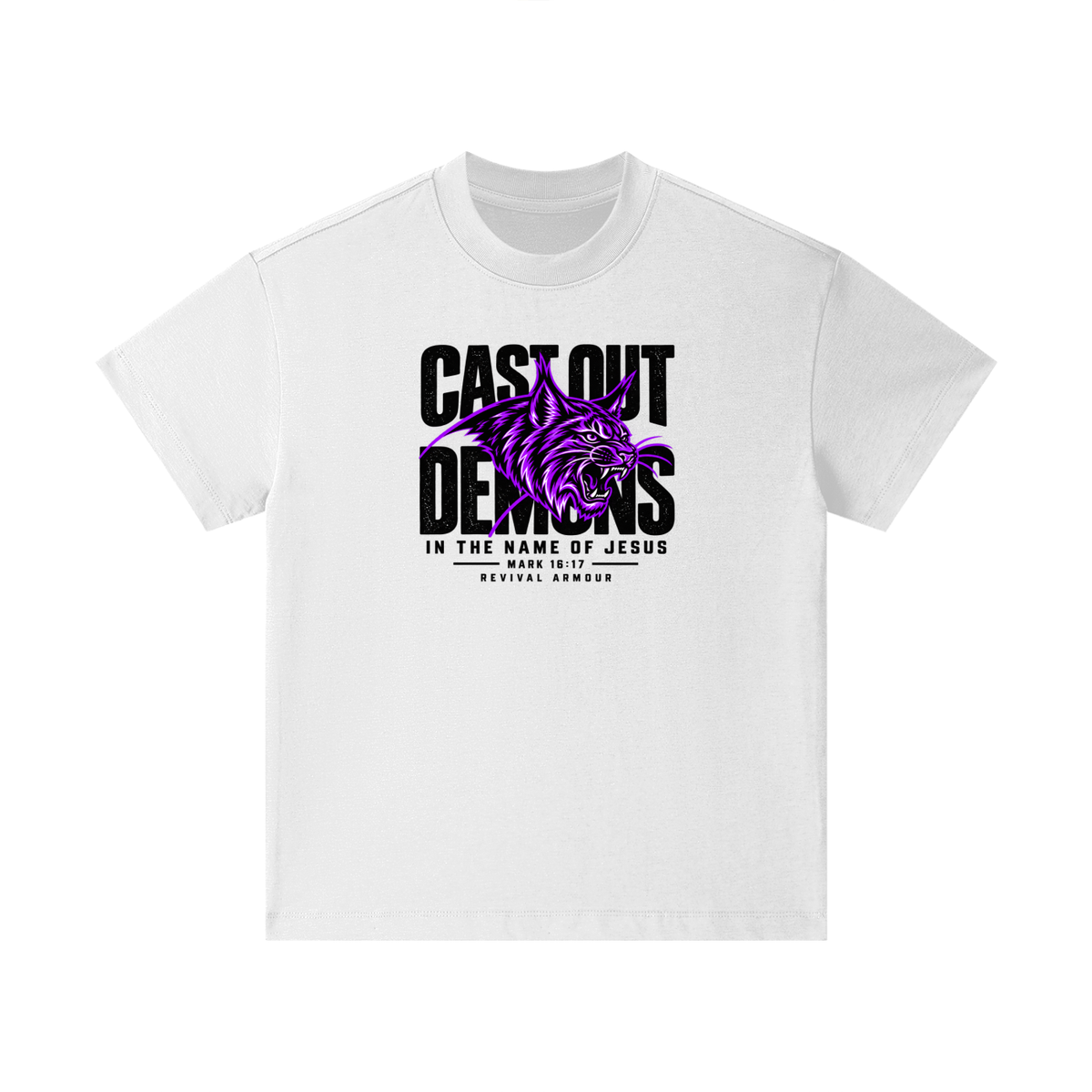 CAST OUT DEMONS IN THE NAME OF JESUS MARK 16:17 REVIVAL ARMOUR Kids T-Shirt