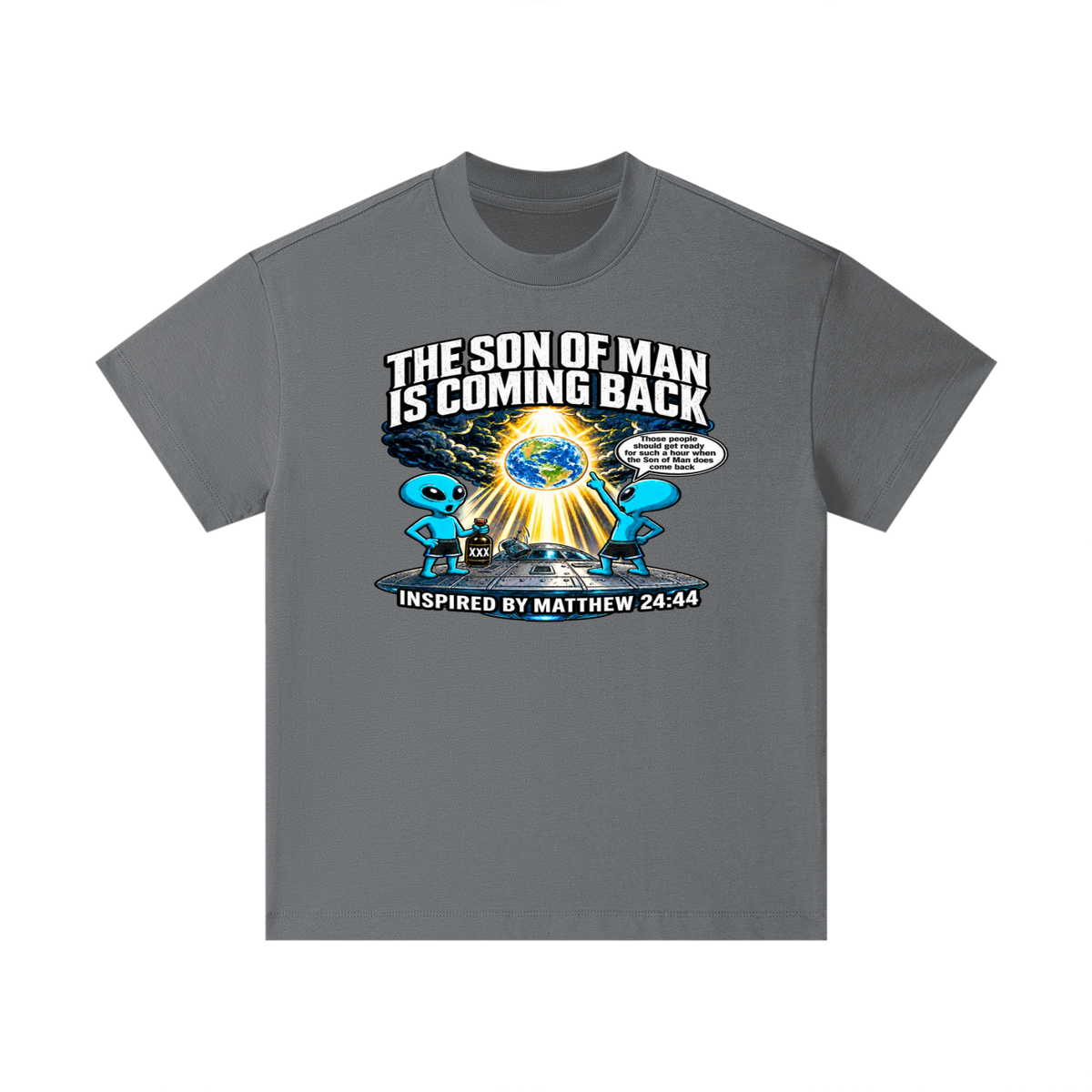 THE SON OF MAN IS COMING BACK Those people should get ready for such a hour when the Son of Man does come back INSPIRED BY MATTHEW 24:44 Kids T-Shirt