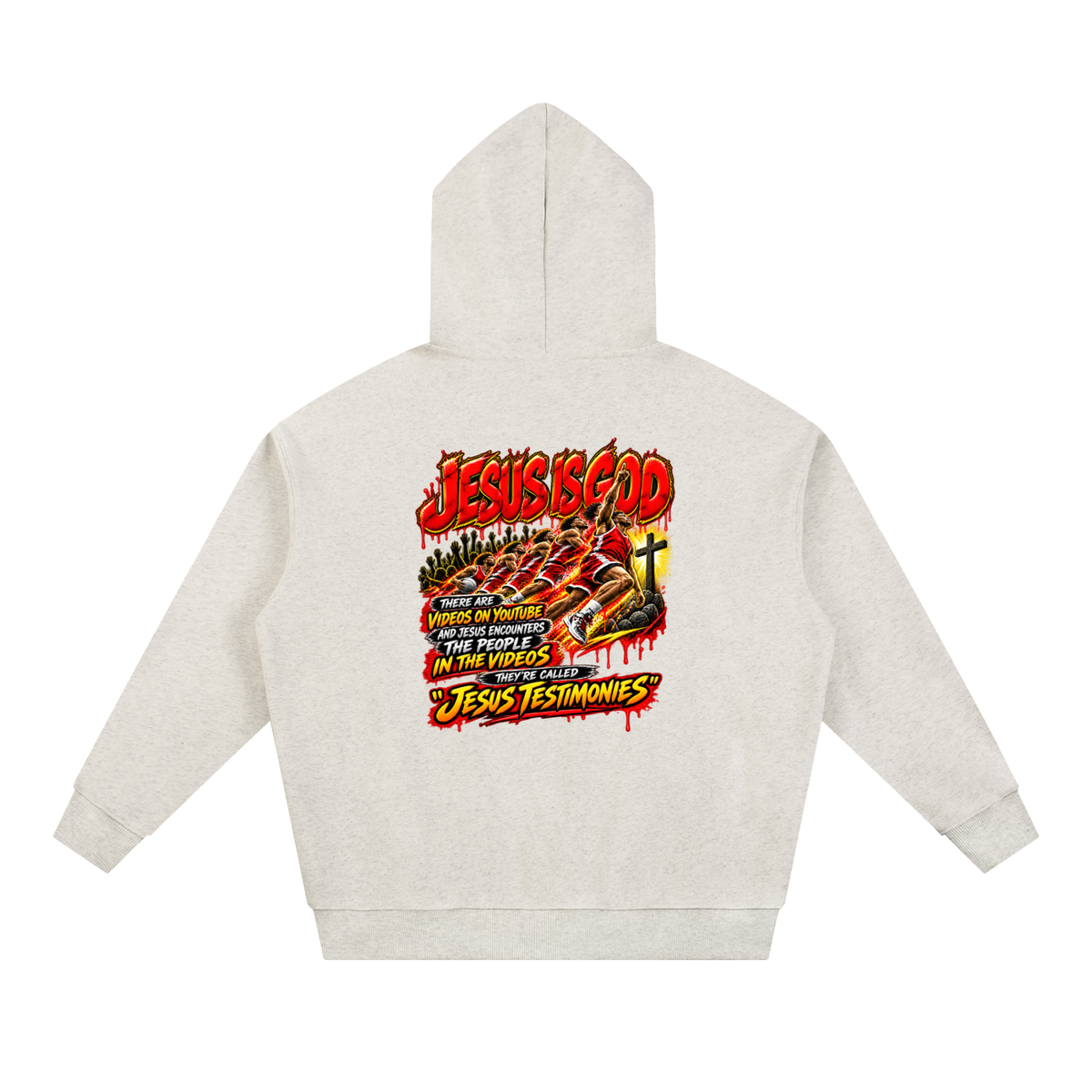 DEPENDENT ON JESUS CHRIST REVIVAL ARMOUR JESUS IS GOD THERE ARE VIDEOS ON YOUTUBE AND JESUS ENCOUNTERS THE PEOPLE IN THE VIDEOS THEY'RE CALLED "JESUS TESTIMONIES" Hoodie