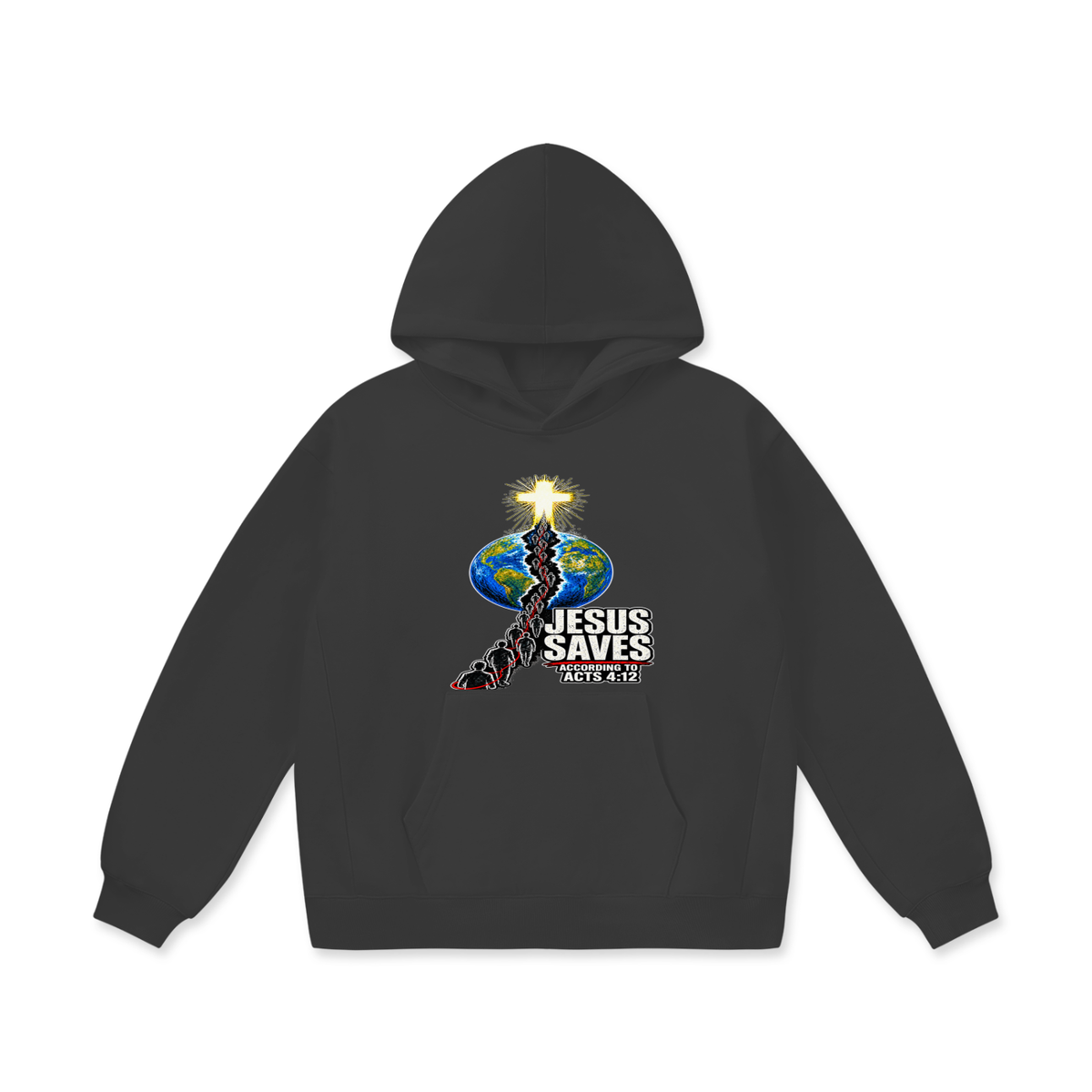 JESUS SAVES ACCORDING TO ACTS 4:12 Hoodie