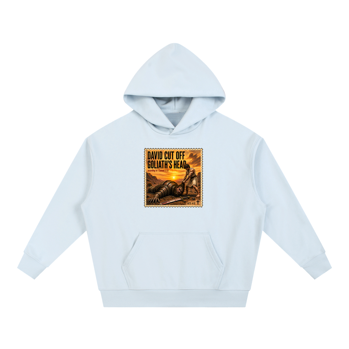 David cut off Goliath's head according to 1 Samuel 17:51 Hoodie