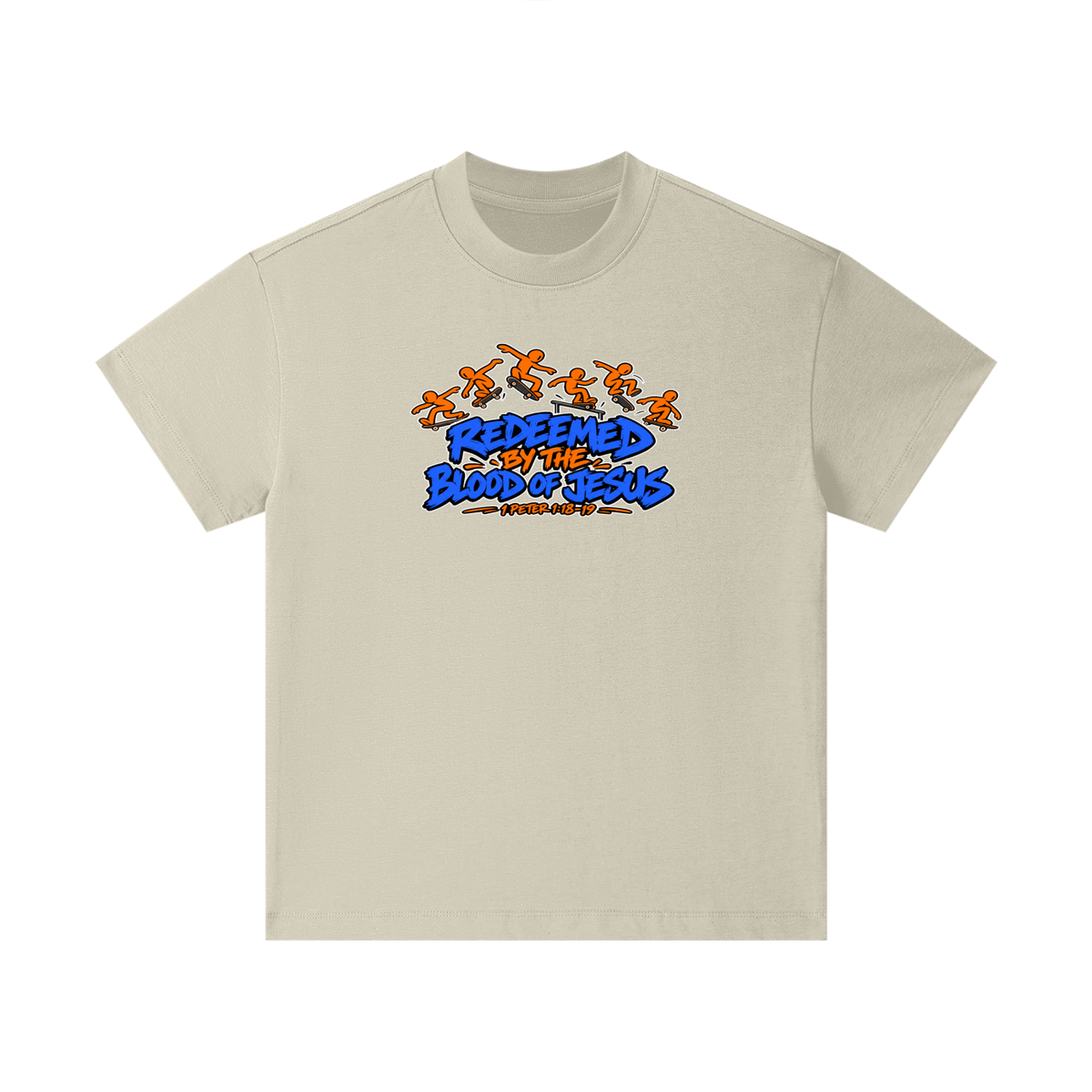 REDEEMED BY THE BLOOD OF JESUS - 1 PETER 1:18-19 - Kids T-Shirt