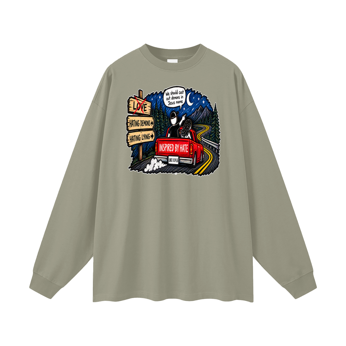 INSPIRED BY HATE Long Sleeve T-Shirt