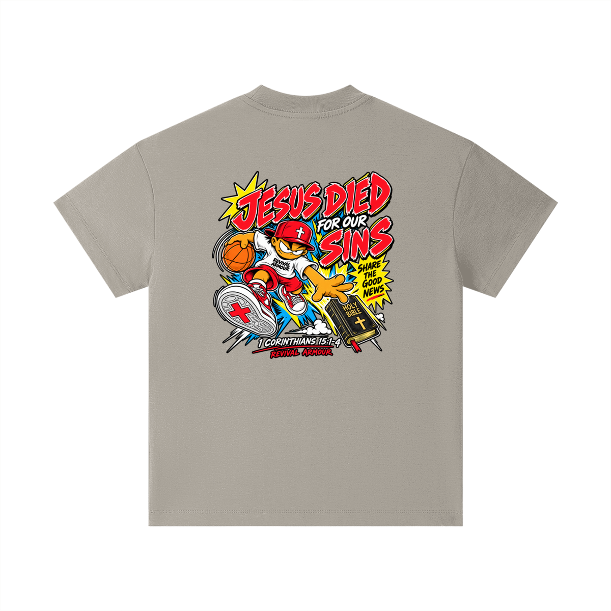 REVIVAL EST. 2026 ARMOUR JESUS DIED FOR OUR SINS Kids T-Shirt