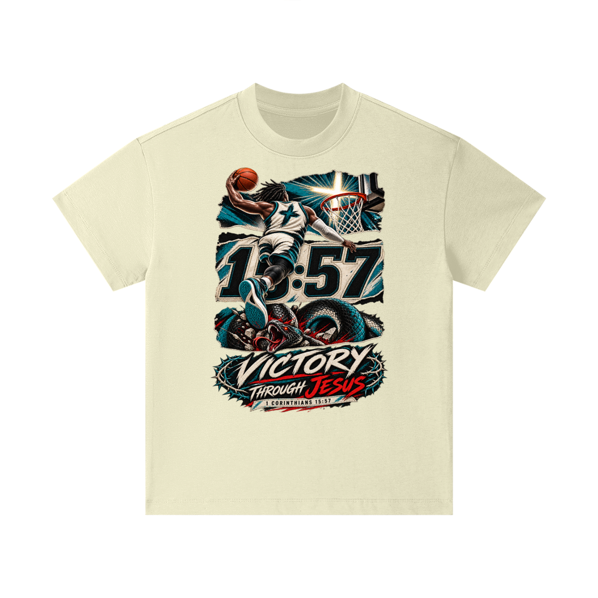 victory though Jesus Kids T-Shirt