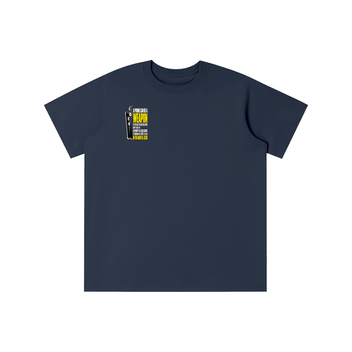 A PHONE CAN BE A WEAPON TO EXPLAIN TO OTHER BELIEVERS HOW TO US THE AUTHORITY OF JESUS CHRIST TO COMMAND EVIL SPIRITS TO IN THE NAME JESUS youth T-shirt